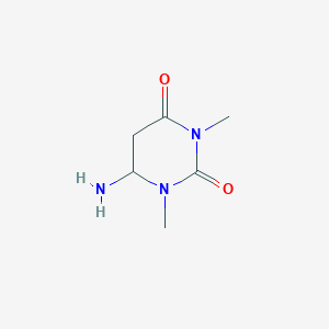 molecular formula C6H11N3O2 B013008 6-Amino-1,3-dimethyl-1,3-diazinane-2,4-dione CAS No. 104497-09-8