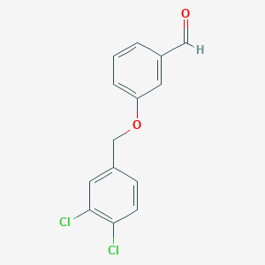 molecular formula C14H10Cl2O2 B1300802 3-[(3,4-Dichlorobenzyl)oxy]benzaldehyde CAS No. 588715-60-0