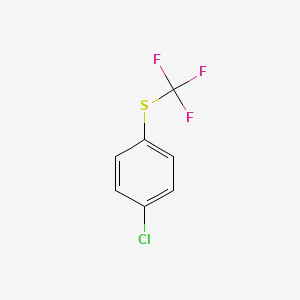 molecular formula C7H4ClF3S B1300811 4-Chlorophenyl trifluoromethyl sulfide CAS No. 407-16-9