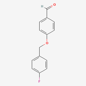 molecular formula C14H11FO2 B1300813 4-(4-氟苄氧基)苯甲醛 CAS No. 56442-17-2