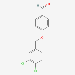 molecular formula C14H10Cl2O2 B1300814 4-[(3,4-Dichlorobenzyl)oxy]benzaldehyde CAS No. 66742-56-1