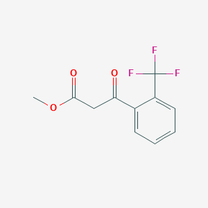 molecular formula C11H9F3O3 B1300815 Methyl 3-oxo-3-[2-(trifluoromethyl)phenyl]propanoate CAS No. 212755-77-6