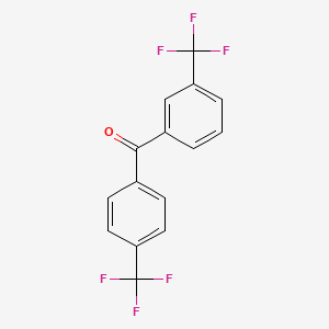 molecular formula C15H8F6O B1300819 3,4'-Bis(trifluoromethyl)benzophenone CAS No. 21084-22-0