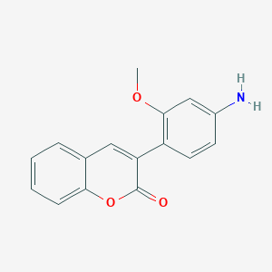 molecular formula C16H13NO3 B1300833 3-(4-Amino-2-methoxy-phenyl)-chromen-2-one CAS No. 335206-96-7