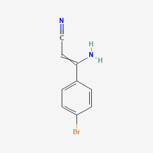 molecular formula C9H7BrN2 B1300839 3-Amino-3-(4-bromophenyl)acrylonitrile 