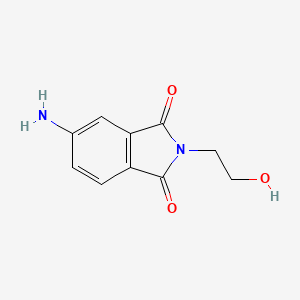 molecular formula C10H10N2O3 B1300842 5-Amino-2-(2-hydroxy-ethyl)-isoindole-1,3-dione CAS No. 51419-28-4