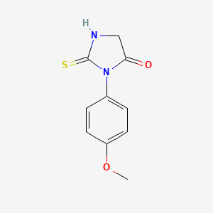 molecular formula C10H10N2O2S B1300853 3-(4-Methoxyphenyl)-2-thioxoimidazolidin-4-one CAS No. 39123-62-1