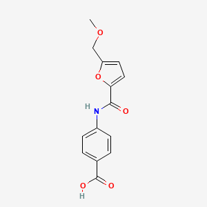 molecular formula C14H13NO5 B1300859 4-[(5-Methoxymethyl-furan-2-carbonyl)-amino]-benzoic acid CAS No. 330638-42-1