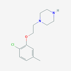 molecular formula C13H19ClN2O B1300870 1-[2-(2-Chloro-5-methyl-phenoxy)-ethyl]-piperazine CAS No. 40987-20-0