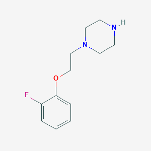 molecular formula C12H17FN2O B1300871 1-[2-(2-氟苯氧基)乙基]哌嗪 CAS No. 401481-90-1