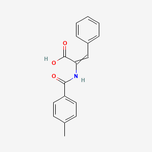 2-[(4-Methylbenzoyl)amino]-3-phenylprop-2-enoic acid