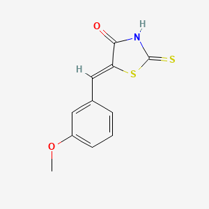 molecular formula C11H9NO2S2 B1300919 (5Z)-5-(3-methoxybenzylidene)-2-sulfanyl-1,3-thiazol-4(5H)-one CAS No. 76979-31-2