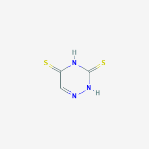 molecular formula C3H3N3S2 B1300922 1,2,4-Triazine-3,5(2H,4H)-dithione CAS No. 461-90-5