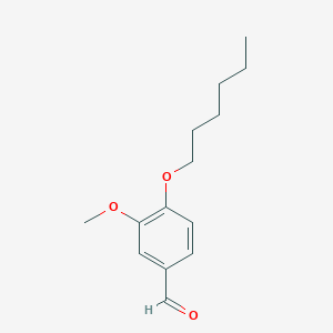 molecular formula C14H20O3 B1300929 4-(Hexyloxy)-3-methoxybenzaldehyde CAS No. 61096-84-2