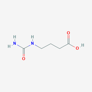 molecular formula C5H10N2O3 B1300934 4-Ureido-butyric acid CAS No. 2609-10-1