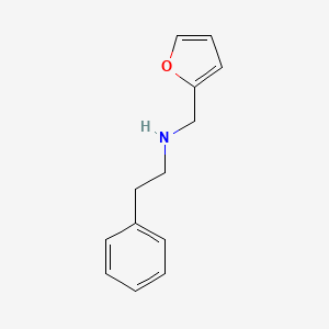 molecular formula C13H15NO B1300947 Furan-2-ylmethyl-phenethyl-amine CAS No. 4439-55-8