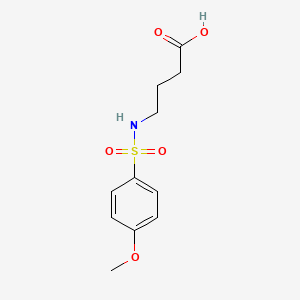 4-{[(4-Methoxyphenyl)sulfonyl]amino}butanoic acid
