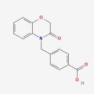 4-[(3-oxo-2,3-dihydro-4H-1,4-benzoxazin-4-yl)methyl]benzoic acid
