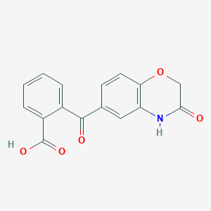 molecular formula C16H11NO5 B1300975 2-(3-Oxo-3,4-dihydro-2H-benzo[b][1,4]oxazine-6-carbonyl)benzoic acid CAS No. 26513-80-4