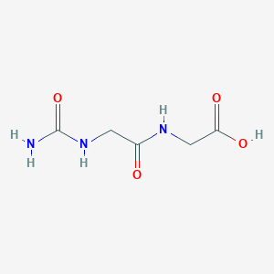 molecular formula C5H9N3O4 B1300980 (2-Ureido-acetylamino)-acetic acid CAS No. 17303-54-7