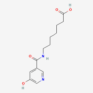 molecular formula C13H18N2O4 B1300981 7-[(5-Hydroxy-pyridine-3-carbonyl)-amino]-heptanoic acid CAS No. 325970-23-8