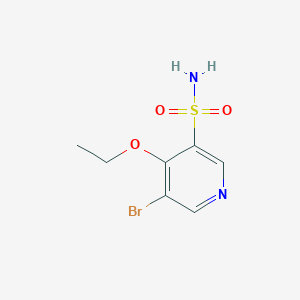 molecular formula C7H9BrN2O3S B13009850 5-Bromo-4-ethoxypyridine-3-sulfonamide 