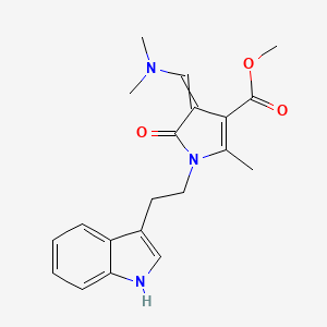 molecular formula C20H23N3O3 B1300986 methyl 4-(dimethylaminomethylidene)-1-[2-(1H-indol-3-yl)ethyl]-2-methyl-5-oxopyrrole-3-carboxylate 