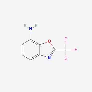 molecular formula C8H5F3N2O B13009875 2-(Trifluoromethyl)benzo[d]oxazol-7-amine 