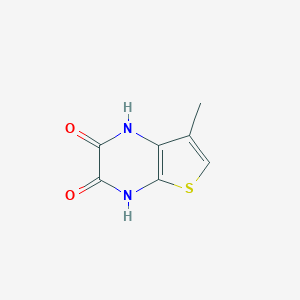 molecular formula C7H6N2O2S B130100 7-Methyl-1,4-dihydrothieno[2,3-B]pyrazine-2,3-dione CAS No. 149587-33-7