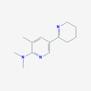molecular formula C13H19N3 B13010002 N,N,5'-Trimethyl-3,4,5,6-tetrahydro-[2,3'-bipyridin]-6'-amine 