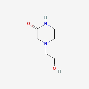 molecular formula C6H12N2O2 B1301008 4-(2-羟乙基)哌嗪-2-酮 CAS No. 23936-04-1