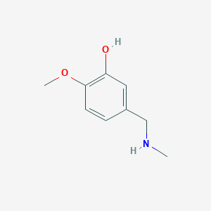 B1301010 2-Methoxy-5-[(methylamino)methyl]phenol CAS No. 54542-57-3