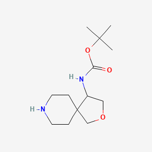 molecular formula C13H24N2O3 B13010147 tert-butyl N-(2-oxa-8-azaspiro[4.5]decan-4-yl)carbamate 