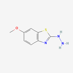 molecular formula C8H9N3OS B1301017 2-Hydrazinyl-6-methoxybenzo[d]thiazole CAS No. 20174-70-3