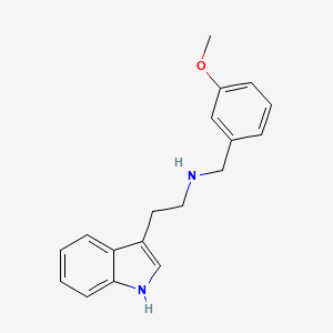 molecular formula C18H20N2O B1301018 [2-(1H-Indol-3-yl)-ethyl]-(3-methoxy-benzyl)-amine CAS No. 355816-90-9