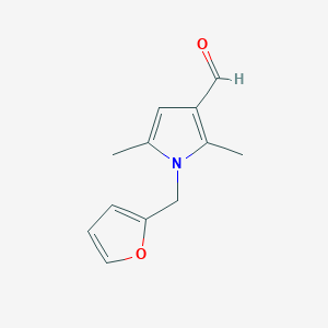 1-(furan-2-ylmethyl)-2,5-dimethyl-1H-pyrrole-3-carbaldehyde