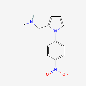 molecular formula C12H13N3O2 B1301032 N-Methyl-1-(1-(4-nitrophenyl)-1H-pyrrol-2-yl)methanamine CAS No. 721896-94-2