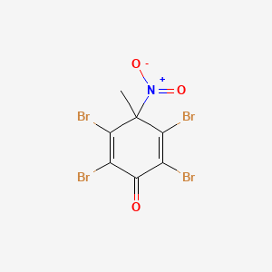 molecular formula C7H3Br4NO3 B1301035 2,3,5,6-Tetrabromo-4-methyl-4-nitro-2,5-cyclohexadien-1-one CAS No. 95111-49-2