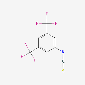 molecular formula C9H3F6NS B1301038 3,5-Bis(trifluoromethyl)phenyl isothiocyanate CAS No. 23165-29-9