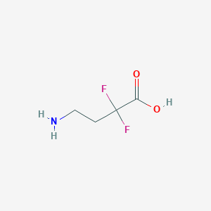 molecular formula C4H7F2NO2 B1301041 4-Amino-2,2-difluorobutanoic acid CAS No. 130592-02-8