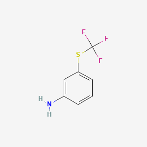 molecular formula C7H6F3NS B1301046 3-(Trifluoromethylthio)aniline CAS No. 369-68-6
