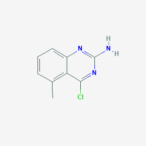 molecular formula C9H8ClN3 B13010556 4-Chloro-5-methylquinazolin-2-amine 