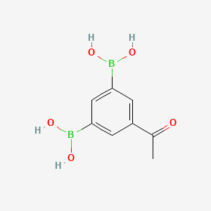 molecular formula C8H10B2O5 B13010593 (5-Acetyl-1,3-phenylene)diboronicacid 