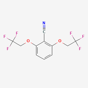molecular formula C11H7F6NO2 B1301062 2,6-Bis(2,2,2-trifluoroethoxy)benzonitrile CAS No. 93624-57-8