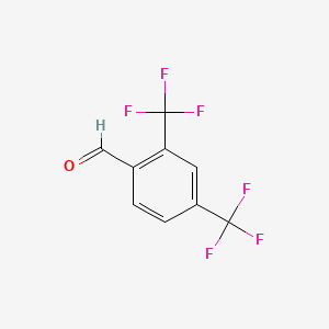 molecular formula C9H4F6O B1301067 2,4-Bis(trifluoromethyl)benzaldehyde CAS No. 59664-42-5