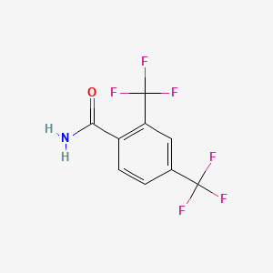 molecular formula C9H5F6NO B1301068 2,4-Bis(trifluoromethyl)benzamide CAS No. 53130-45-3