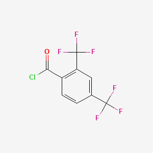 molecular formula C9H3ClF6O B1301071 2,4-Bis(trifluoromethyl)benzoyl chloride CAS No. 53130-43-1