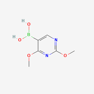 molecular formula C6H9BN2O4 B1301089 2,4-Dimethoxypyrimidine-5-boronic acid CAS No. 89641-18-9