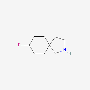 molecular formula C9H16FN B13010927 8-Fluoro-2-azaspiro[4.5]decane 