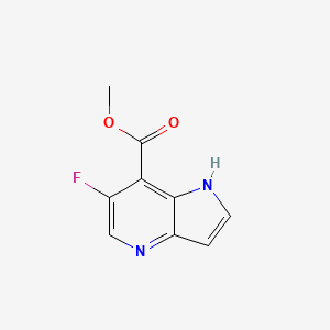 molecular formula C9H7FN2O2 B13010955 methyl6-fluoro-1H-pyrrolo[3,2-b]pyridine-7-carboxylate 